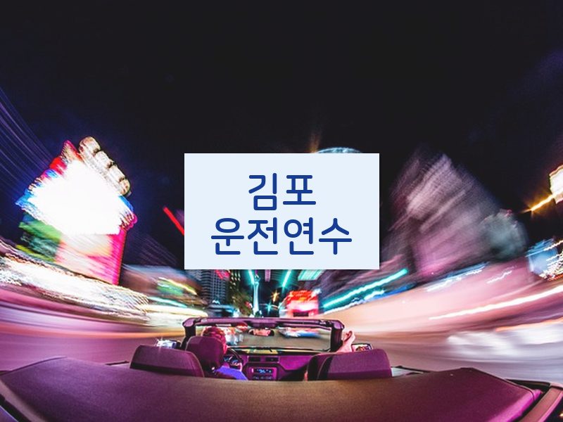 김포운전연수 후기