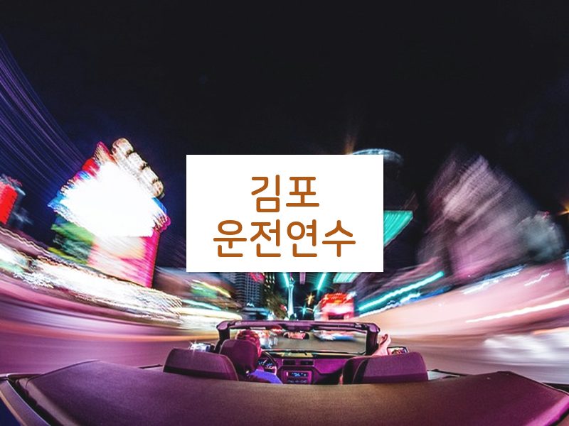 김포운전연수 후기