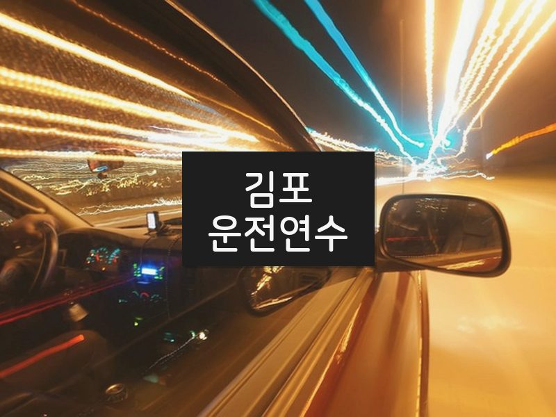 김포운전연수 후기