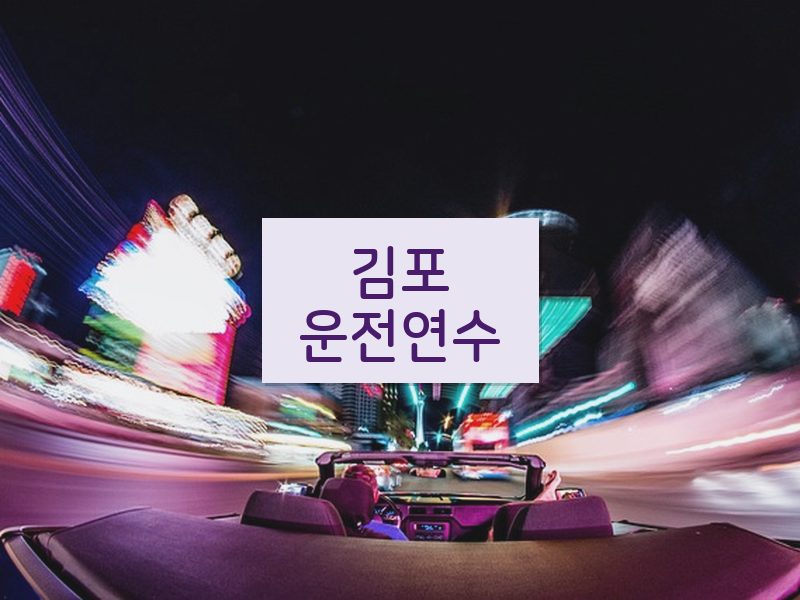 김포운전연수 후기