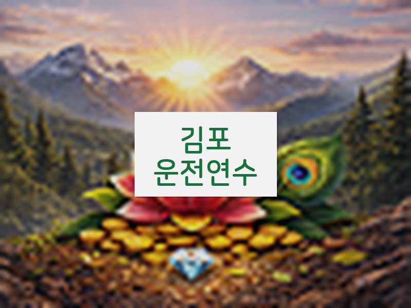김포운전연수 후기