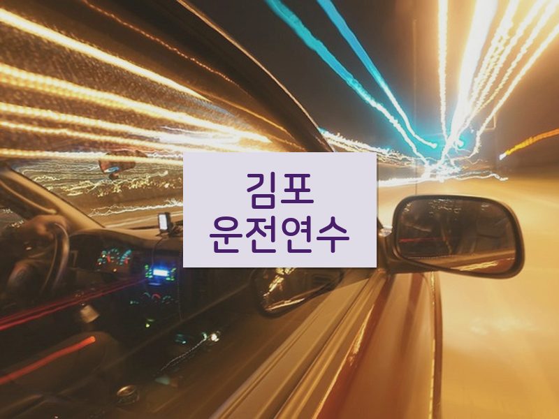김포운전연수 후기
