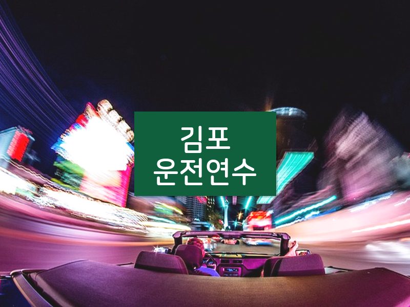 김포운전연수 후기