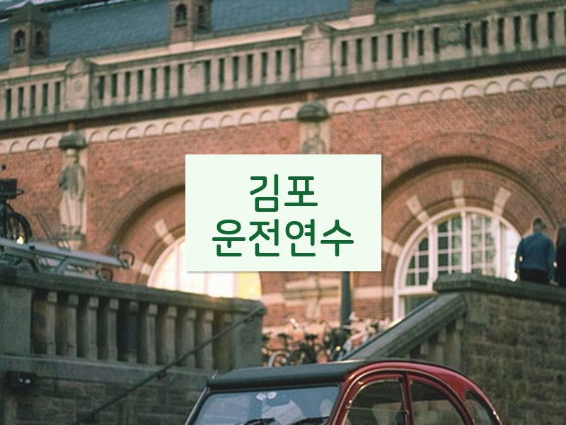 김포운전연수 후기