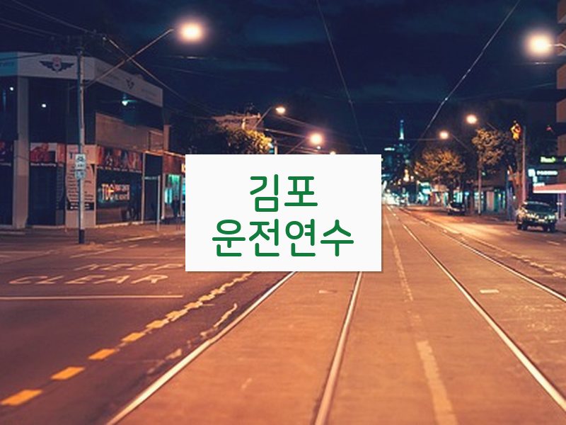 김포운전연수 후기