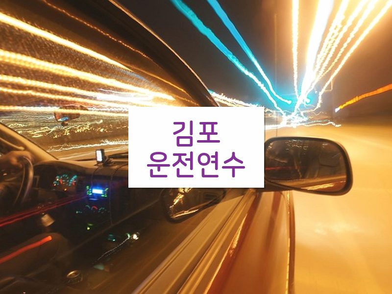 김포운전연수 후기
