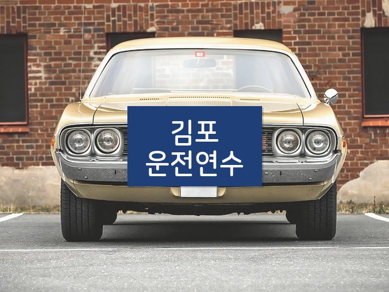 김포운전연수 후기