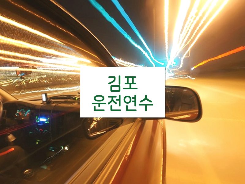 김포운전연수 후기