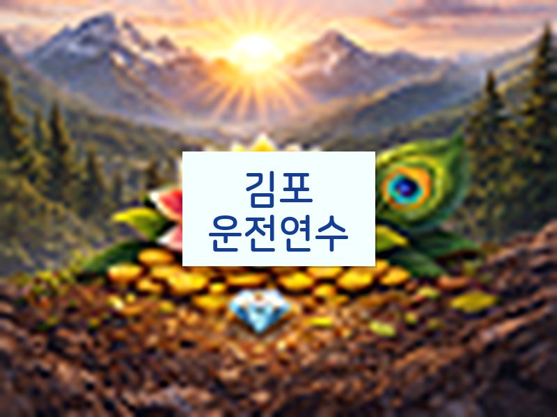 김포운전연수 후기