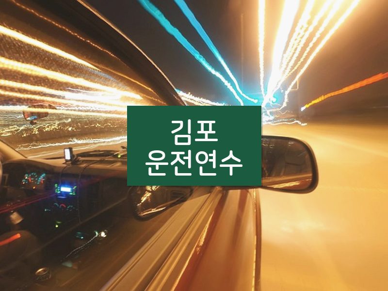 김포운전연수 후기