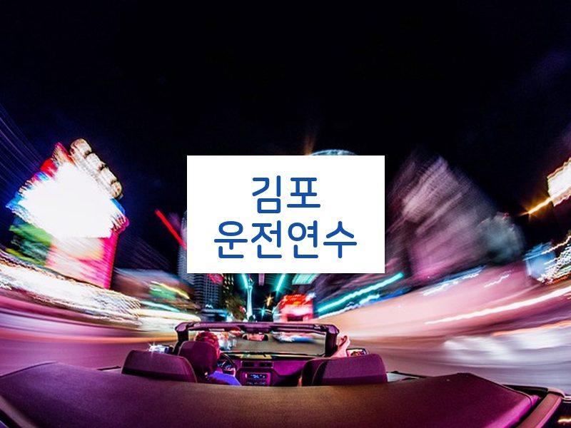 김포운전연수 후기
