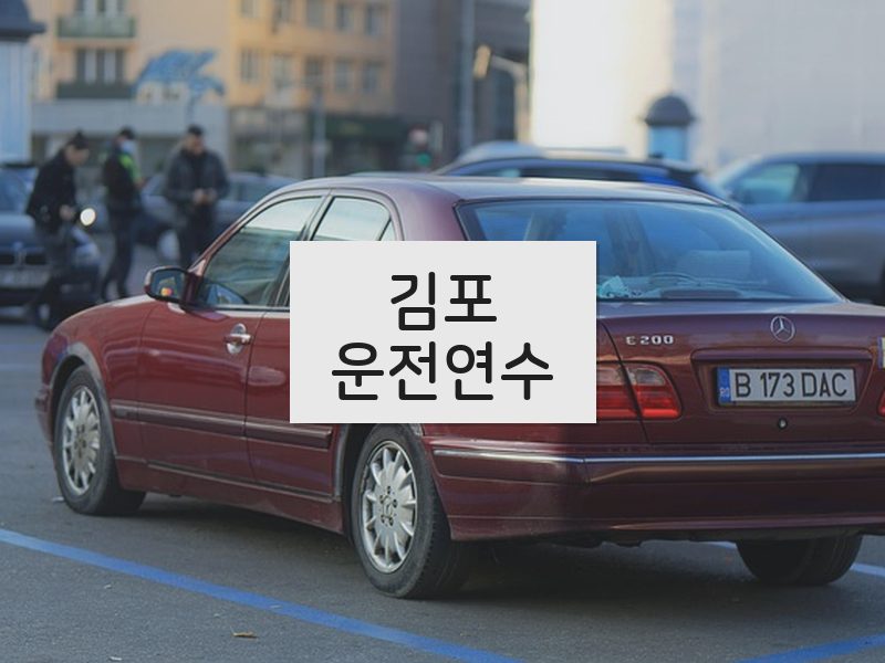 김포운전연수 후기