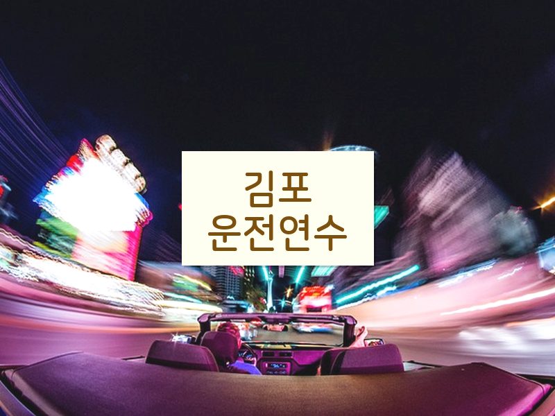 김포운전연수 후기