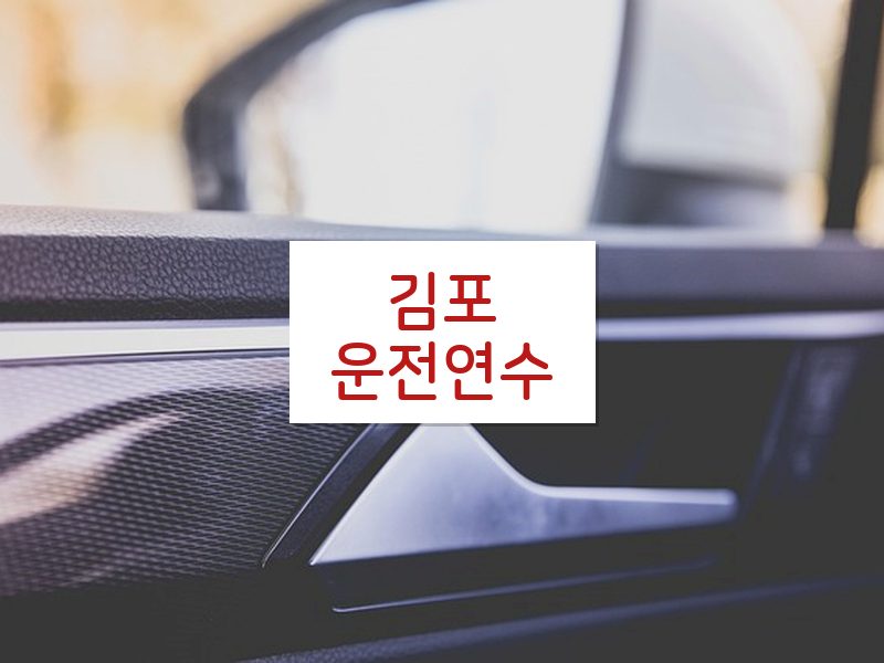 김포운전연수 후기