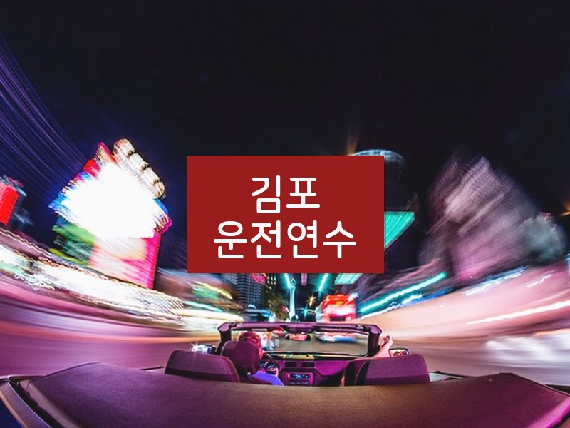 김포운전연수 후기