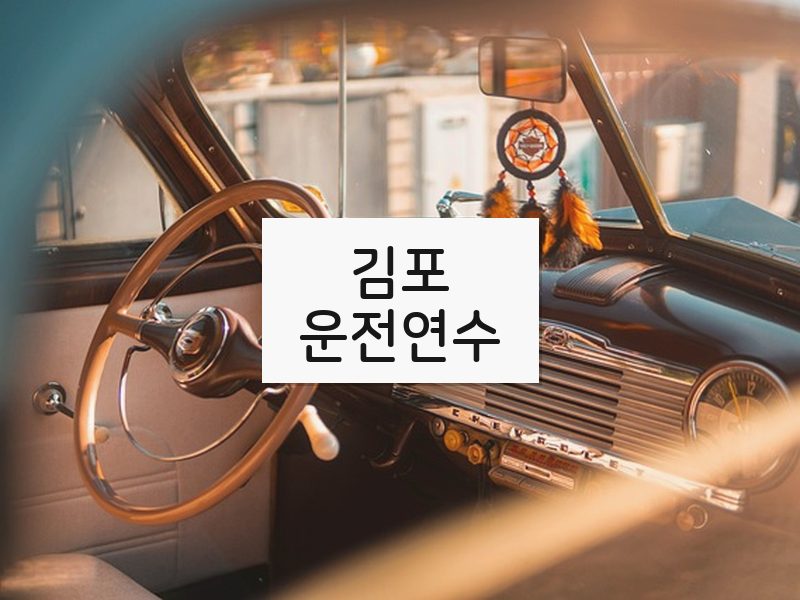 김포운전연수 후기