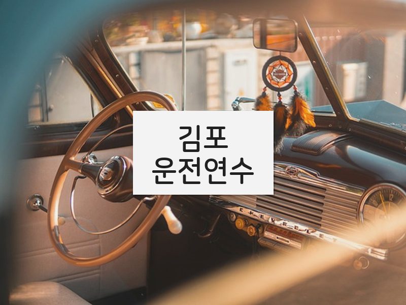 김포운전연수 후기