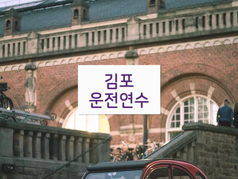 김포운전연수 후기
