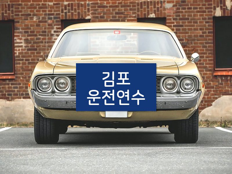 김포운전연수 후기