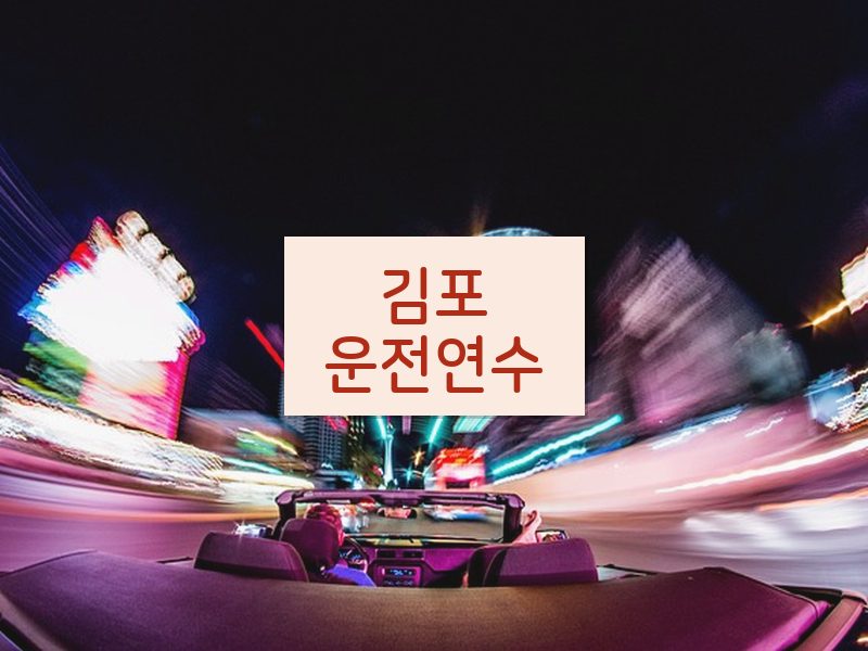 김포운전연수 후기