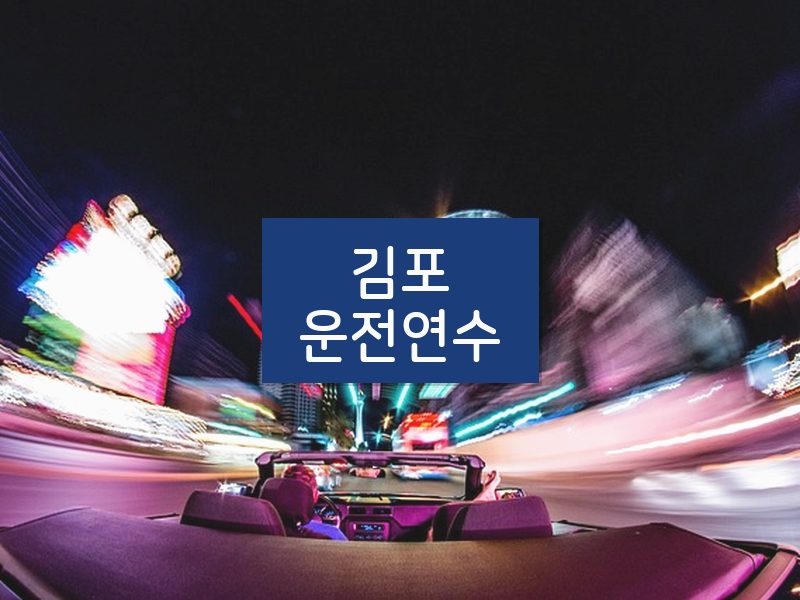 김포운전연수 후기