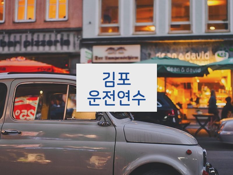 김포운전연수 후기