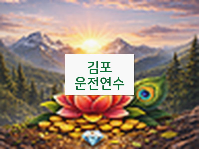 김포운전연수 후기