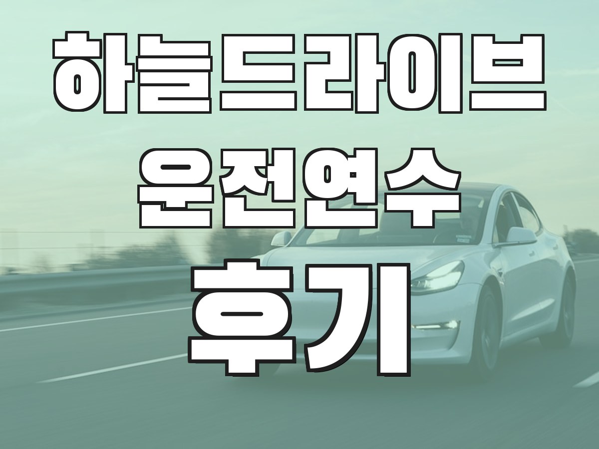 하늘드라이브 운전연수 후기 - 실제 수강생 후기